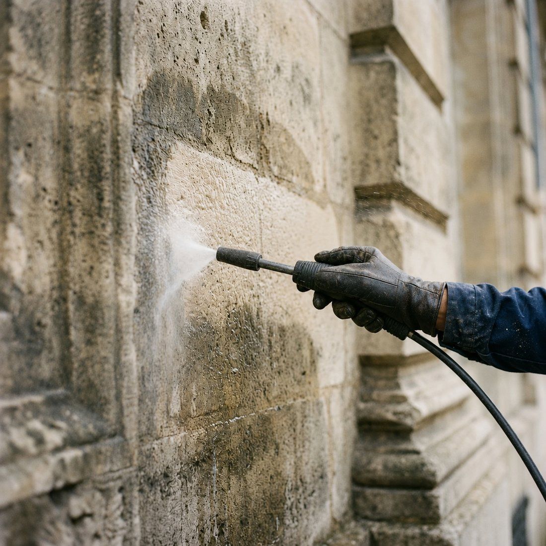 Nettoyage et ravalement façade par Rénovation Creuse, artisan à Lavaveix-les-Mines en Creuse